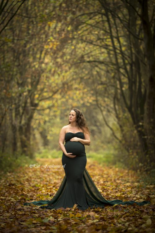 Zwangerschapsshoot in de herfst